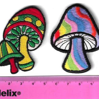 Iron on patch set/psychedelic mushrooms 2
